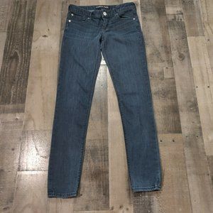 Express Stella Legging Jeans Women 0R Low Rise Jegging Dark Wash Blue Denim